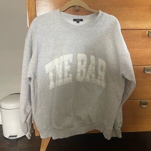 The Bar Light Gray Crewneck Sweater